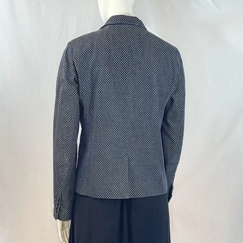 Navy Polka Dot Schoolboy Blazer | J Crew